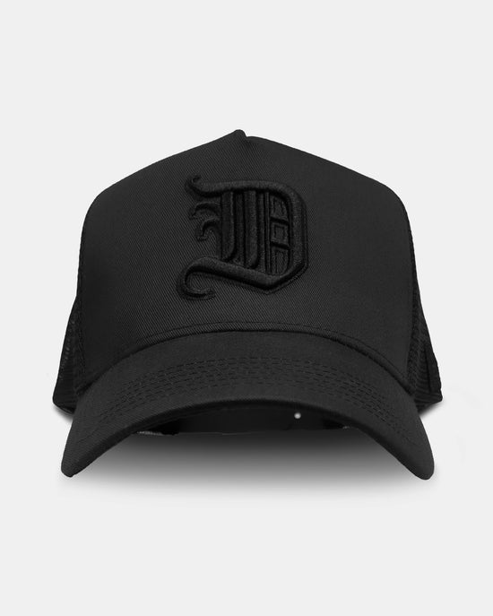 D ALL BLACK A-Frame Trucker