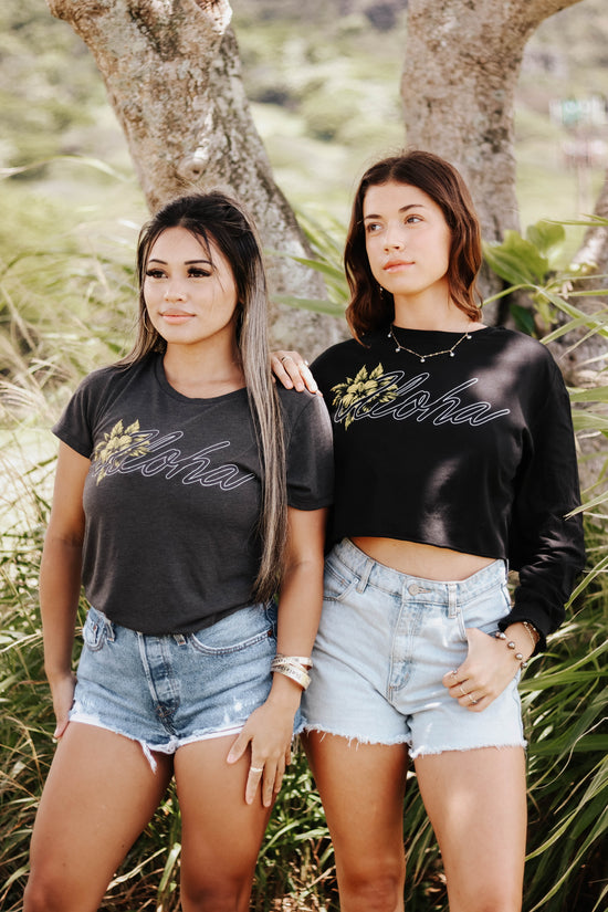 ALOHA OFFICIAL WAHINE Crop Long Sleeve