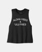 ULU FRIES Black Crop Tank